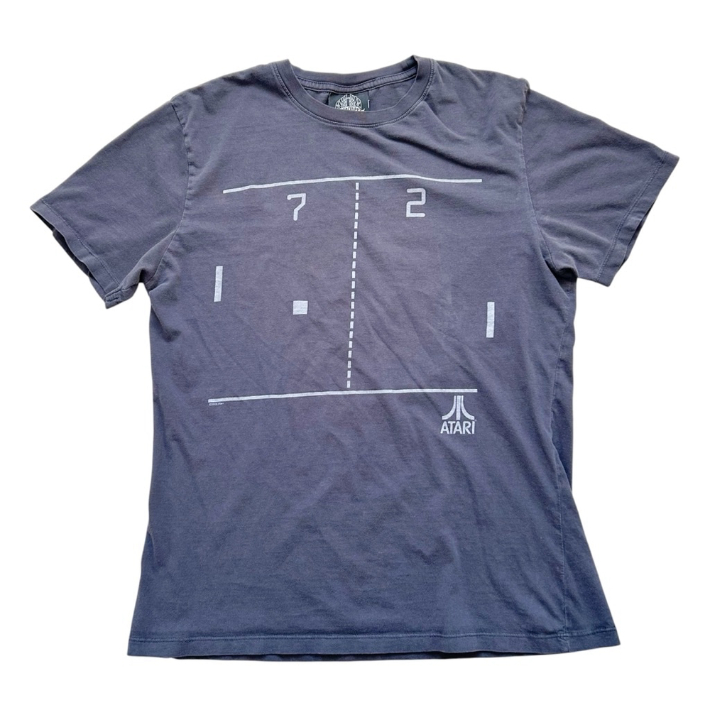 Vintage Youth Take Cover Atari Graphic T-Shirt Grey Size L